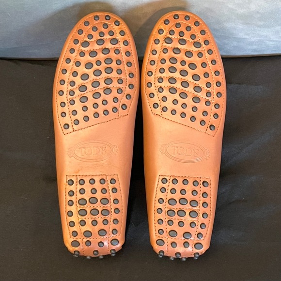 TODS Gommino Driving Loafers Women Brown Leather Made Italy Size 36 - Picture 12 of 14